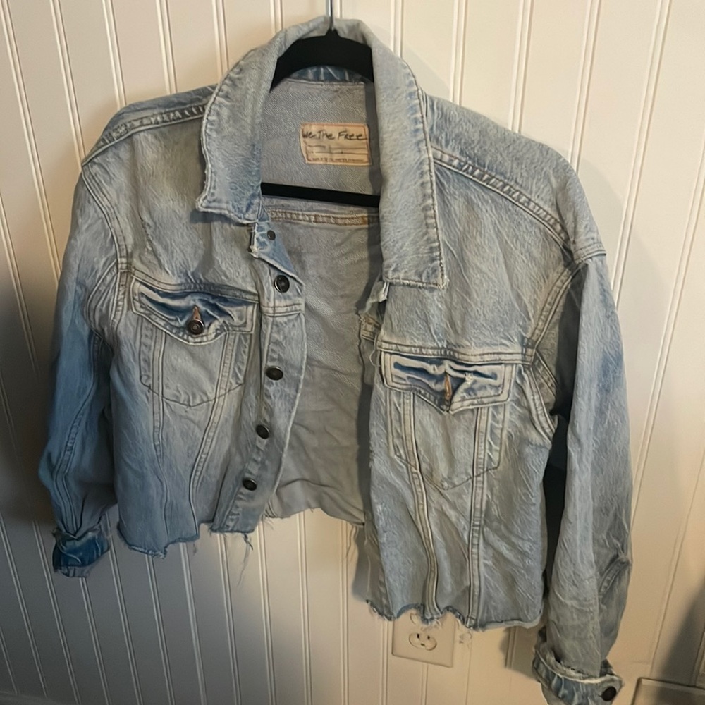 Cropped Free People Denim Jacket